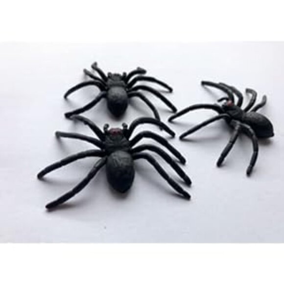 Realistic Simulation Spiders, Rubber Figure Animal Decor Ornaments, 12 pcs - Picture 8 of 8